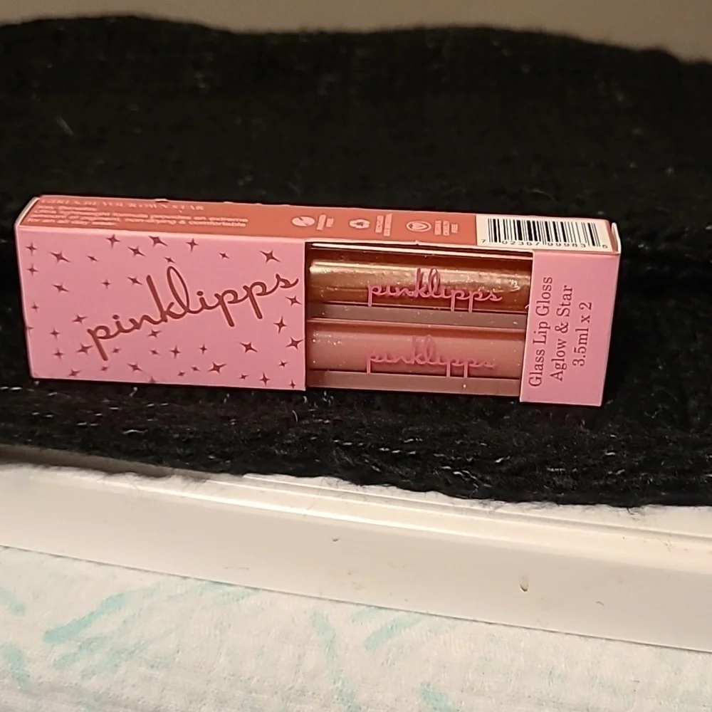 Pink Lipps Lip Gloss Duo color Aglow/Star 3.5 ml x 2